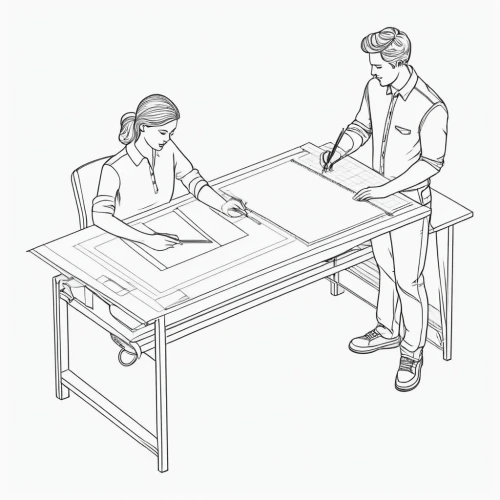 folding table,table saws,drawing course,technical drawing,writing or drawing device,male poses for drawing,vocational training,classroom training,conference table,turn-table,school desk,tablet computer stand,frame drawing,personal protective equipment,table artist,coloring page,coloring pages,computer desk,table saw,conference room table,Illustration,Black and White,Black and White 04