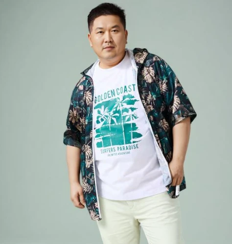 print on t-shirt,choi kwang-do,active shirt,shirt,man's fashion,plus-size model,funny mr lee,samcheok times editor,ngo hiang,dugong,advertising clothes,saf francisco,teal blue asia,yun niang fresh in mind,janome chow,makchang gui,botanical print,premium shirt,male model,xuan lian,Male,East Asians,Middle-aged,XXXL,Jacket and Pants,Pure Color,Light Grey