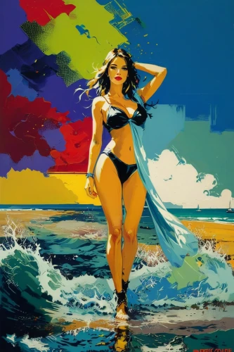 cool pop art,pop art woman,pop art style,pop art effect,girl-in-pop-art,pop art girl,pop art colors,the sea maid,effect pop art,pop art background,wonderwoman,modern pop art,pin-up girl,pop art,pinup girl,world digital painting,wonder woman,pin up girl,retro pin up girl,beach background,Conceptual Art,Oil color,Oil Color 07