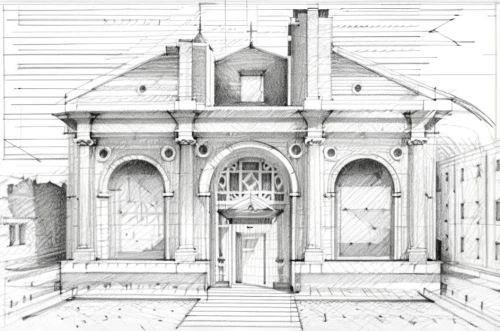 house drawing,garden elevation,tabernacle,house hevelius,byzantine architecture,medieval architecture,entablature,baptistery,model house,mausoleum,renovation,kirrarchitecture,mortuary temple,baroque building,architect plan,sepulchre,villa balbianello,roman temple,ancient roman architecture,the threshold of the house,Design Sketch,Design Sketch,Pencil Line Art