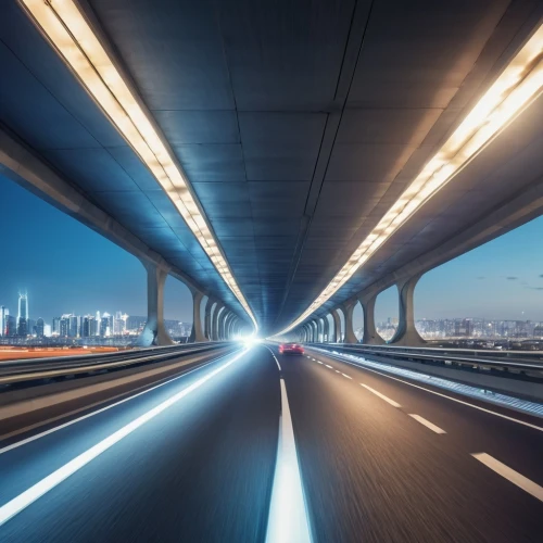 light trail,autobahn,highway lights,light trails,slide tunnel,automotive navigation system,speed of light,high-speed rail,supersonic transport,instantaneous speed,freeway,transport and traffic,automotive lighting,autonomous driving,highway bridge,infrastructure,acceleration,lane delimitation,vanishing point,city highway