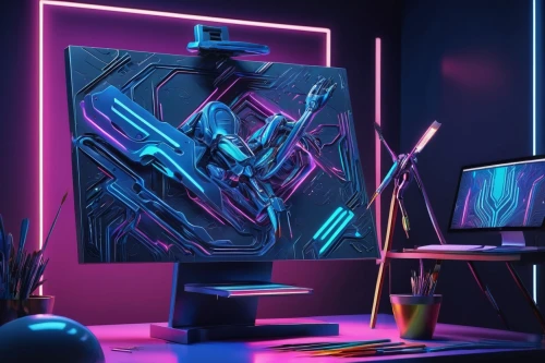 computer art,digiart,neon coffee,cinema 4d,80's design,neon arrows,neon ghosts,neon lights,neon light,neon,cyber,art background,neon sign,cyberpunk,computer room,vector,computer,adobe,cube background,neon cocktails,Photography,Fashion Photography,Fashion Photography 02