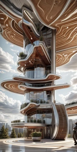 futuristic architecture,futuristic art museum,sky space concept,solar cell base,futuristic landscape,sky apartment,modern architecture,floating island,autostadt wolfsburg,penthouse apartment,eco hotel,modern office,very large floating structure,futuristic,jewelry（architecture）,alien ship,spaceship,arhitecture,eco-construction,luxury hotel