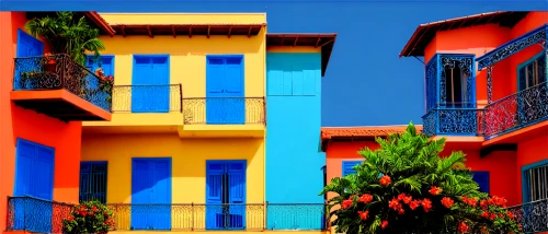 colorful facade,balconies,houses clipart,blocks of houses,hanging houses,colorful city,stilt houses,townhouses,burano,saturated colors,row of houses,vibrant color,apartments,burano island,row houses,majorelle blue,facades,three primary colors,apartment buildings,apartment blocks,Illustration,Vector,Vector 14