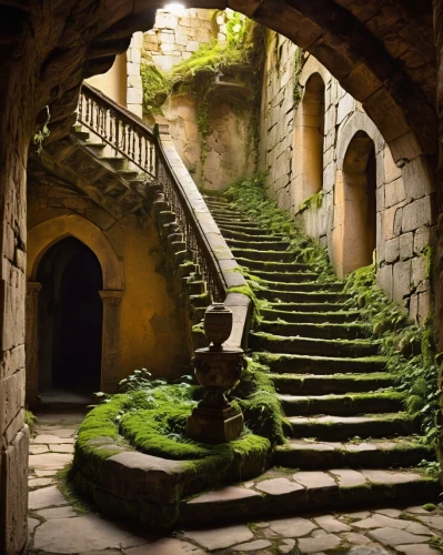 stone stairway,stone stairs,winding steps,winding staircase,outside staircase,stairway,staircase,spiral staircase,fairy tale castle sigmaringen,stairs,abandoned places,circular staircase,medieval architecture,fairy tale castle,fairytale castle,the threshold of the house,stair,the mystical path,labyrinth,secret garden of venus,Illustration,American Style,American Style 04