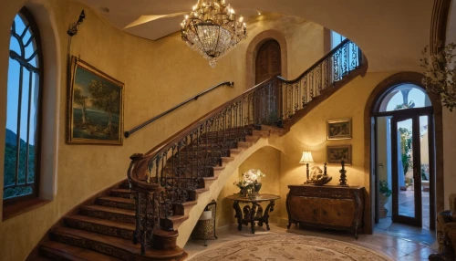 winding staircase,outside staircase,circular staircase,staircase,home interior,entrance hall,house entrance,interior decor,hallway,the threshold of the house,luxury home interior,beautiful home,stone stairs,stone stairway,hallway space,stairway,florida home,stairwell,spiral staircase,wrought iron,Photography,General,Natural
