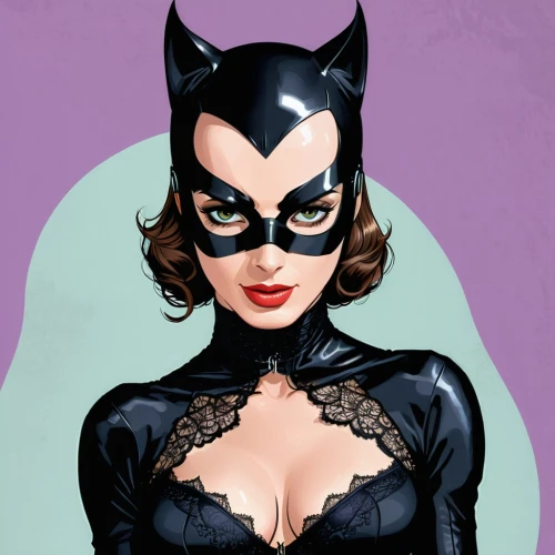 catwoman,black cat,halloween black cat,feline look,valentine pin up,pin ups,nite owl,feline,huntress,cat eyes,pin up,tura satana,bat,valentine day's pin up,femme fatale,vampira,pin-up,super heroine,cat ears,cool pop art,Illustration,Japanese style,Japanese Style 07