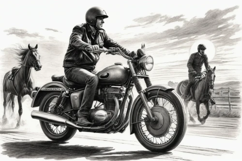 motorcycling,motorcycles,black motorcycle,motorcyclist,motorcycle tours,riding instructor,motorbike,ride out,motorcycle,harley-davidson,motorcycle tour,man and horses,cafe racer,triumph motor company,biker,harley davidson,motor-bike,motorcycle accessories,english riding,family motorcycle,Illustration,Black and White,Black and White 35