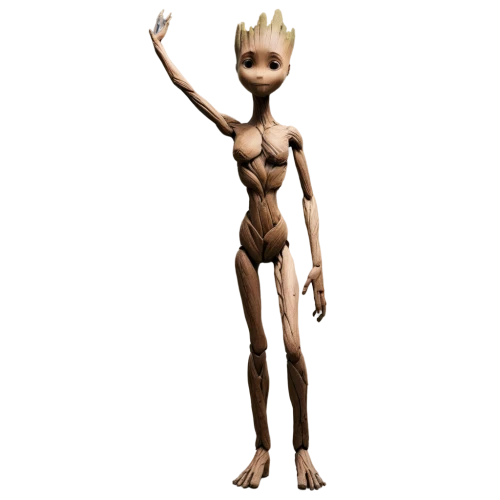 pixie-bob,cynthia (subgenus),humanoid,baby groot,pixie,wood elf,groot,wooden figure,3d model,groot super hero,primitive person,female doll,3d figure,voodoo woman,et,doll figure,dummy figurin,wooden mannequin,female model,slim,Photography,Black and white photography,Black and White Photography 05