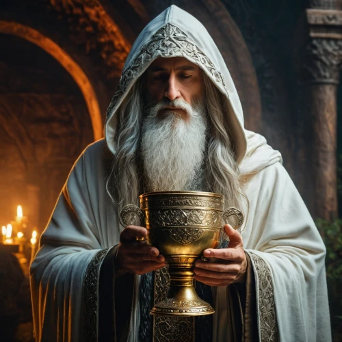 the abbot of olib,archimandrite,hieromonk,gold chalice,gandalf,medieval hourglass,benediction of god the father,biblical narrative characters,candlemaker,lord who rings,orthodoxy,candlemas,the third sunday of advent,chalice,the first sunday of advent,the second sunday of advent,eucharist,golden candlestick,goblet,romanian orthodox,Photography,General,Fantasy