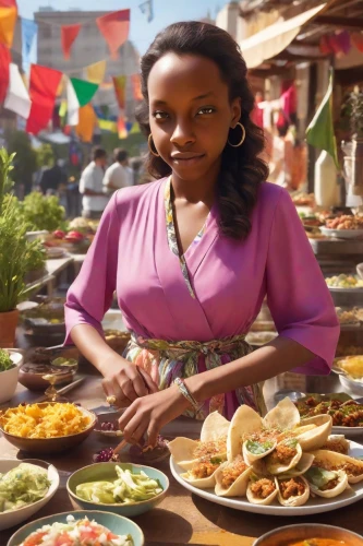 ethiopian food,eritrean cuisine,ethiopia,addis ababa,ethiopian girl,kenya,bahian cuisine,rwanda,nigeria woman,eritrea,injera,vendor,marketplace,ugali,kenyan,sri lankan cuisine,african woman,woman holding pie,senegal,spice market,Photography,Cinematic