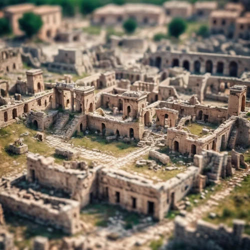 tilt shift,el jem,ancient city,ephesus,el djem,coliseo,the ancient world,ancient buildings,trajan's forum,ancient rome,pompeii,pueblo,petra,jerash,karnak,foro romano,ancient roman architecture,celsus library,appia,pompei,Unique,3D,Panoramic