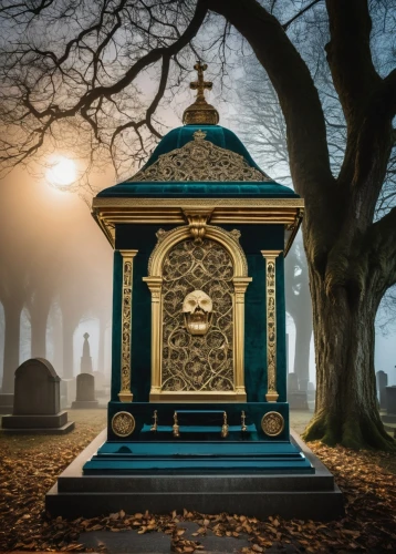 mausoleum,mortuary temple,sepulchre,shrine,resting place,tombs,gazebo,funeral urns,moor fountain,wishing well,burial ground,the grave in the earth,vienna's central cemetery,royal tombs,freemasonry,memento mori,hathseput mortuary,mausoleum ruins,lokfriedhof,crypt,Art,Artistic Painting,Artistic Painting 07