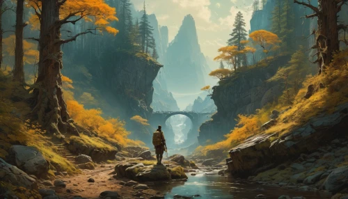 fantasy landscape,forest landscape,canyon,river landscape,fallen giants valley,yosemite park,nature landscape,landscape background,yosemite,fantasy picture,brown waterfall,world digital painting,valley,mountain river,mountain stream,streams,futuristic landscape,high landscape,landscapes,ash falls,Photography,General,Cinematic