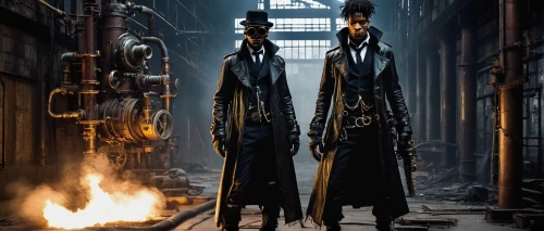 steampunk,clergy,trench coat,fashion street,streampunk,cyberpunk,long coat,gothic fashion,monks,stilts,cossacks,overcoat,photomanipulation,nuns,alleyway,whitby goth weekend,black coat,black city,welders,capital cities,Art,Artistic Painting,Artistic Painting 51