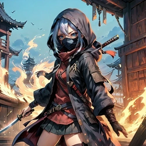 assassin,piko,katana,a200,pirate,monsoon banner,assassins,samurai,background images,cg artwork,flame robin,2d,would a background,samurai fighter,wind warrior,renegade,pubg mascot,wiz,bandana background,swordswoman