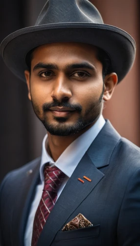 sikh,virat kohli,black businessman,portrait photography,real estate agent,indian celebrity,suit actor,pakistani boy,men hat,men's suit,a black man on a suit,indian,brown hat,ceo,stovepipe hat,men's hat,businessman,devikund,men's hats,black professional,Photography,General,Fantasy