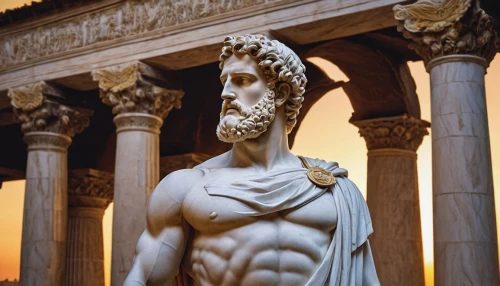 statue of hercules,poseidon,caracalla,asclepius,marcus aurelius,caryatid,vittoriano,neptune,michelangelo,hercules,perseus,caesar,2nd century,julius caesar,ancient rome,apollo,temple of hercules,classical antiquity,gladiator,roman history,Illustration,Children,Children 03