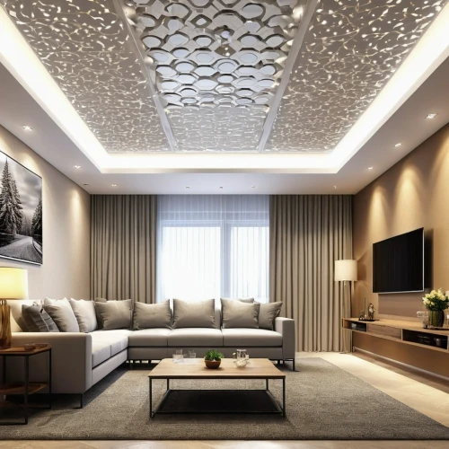 modern living room,stucco ceiling,interior decoration,luxury home interior,interior modern design,modern decor,contemporary decor,interior design,ceiling lighting,ceiling fixture,apartment lounge,interior decor,modern room,living room,ceiling construction,ornate room,3d rendering,livingroom,concrete ceiling,ceiling light,Photography,General,Realistic