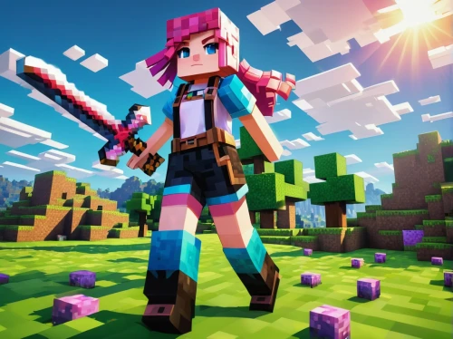 render,3d rendered,edit icon,3d render,pickaxe,cobble,anime 3d,brick background,minecraft,pink vector,clove pink,cinema 4d,miner,wither,sugarcane,vivid,share icon,valk,ravine,sugar cane,Illustration,Abstract Fantasy,Abstract Fantasy 17