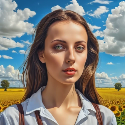 world digital painting,girl portrait,portrait of a girl,mystical portrait of a girl,girl in a long,girl lying on the grass,digital painting,portrait background,fantasy portrait,girl in t-shirt,woman thinking,romantic portrait,girl with bread-and-butter,girl in flowers,the girl's face,young woman,girl in the garden,artist portrait,woman portrait,digital art,Photography,General,Realistic