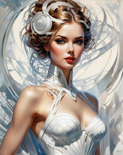 white rose snow queen,bride,white silk,the snow queen,ice queen,bridal,white swan,white lady,vintage angel,white rose,baroque angel,fantasy portrait,fantasy art,bridal veil,white bird,suit of the snow maiden,fantasy woman,white cosmos,white beauty,fairy queen,Conceptual Art,Sci-Fi,Sci-Fi 24