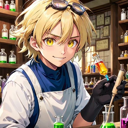 darjeeling,chemist,apothecary,bartender,gin,darjeeling tea,barista,chocolatier,barman,barmaid,scientist,lemonsoda,soap shop,erlenmeyer,shopkeeper,watchmaker,violet evergarden,confectioner,have a drink,pharmacist,Anime,Anime,Traditional