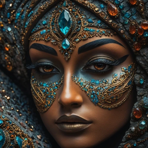 indian woman,indian bride,african art,venetian mask,mystical portrait of a girl,warrior woman,body painting,beauty face skin,african woman,radha,indian art,masquerade,bodypaint,bodypainting,cleopatra,indian headdress,fantasy portrait,indian girl,fantasy art,east indian,Photography,General,Fantasy