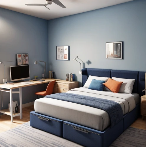 modern room,3d rendering,bedroom,boy's room picture,guestroom,3d render,guest room,modern decor,search interior solutions,3d rendered,render,children's bedroom,bed frame,sleeping room,shared apartment,smart home,contemporary decor,kids room,blue room,room newborn