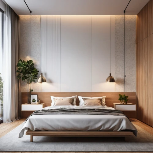 room divider,modern room,modern decor,bed frame,canopy bed,bedroom,contemporary decor,sleeping room,wooden wall,guest room,wall lamp,interior modern design,smart home,bamboo curtain,guestroom,modern style,interior design,japanese-style room,futon pad,bed,Photography,General,Realistic