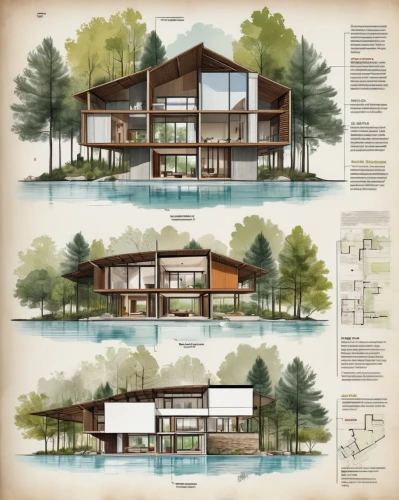 mid century house,architect plan,houses clipart,mid century modern,floorplan home,house floorplan,house drawing,house with lake,archidaily,timber house,log home,landscape plan,floating huts,eco-construction,cube stilt houses,chalet,desing,illustrations,house by the water,stilt houses,Unique,Design,Infographics