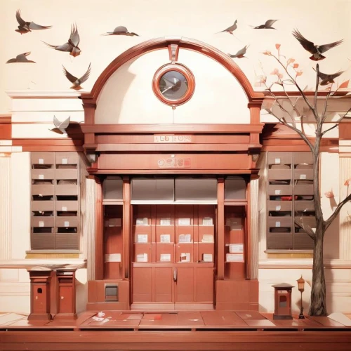 pigeon house,passenger pigeon,cuckoo clocks,cuckoo clock,street organ,doves and pigeons,dolls houses,pigeons and doves,old library,doves of peace,athenaeum,society finches,letter box,station clock,old stock exchange,armoire,tabernacle,model house,music society,bird home