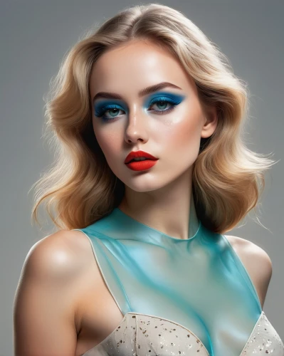 vintage makeup,retouching,airbrushed,artificial hair integrations,women's cosmetics,eyes makeup,retouch,neon makeup,realdoll,fashion vector,make-up,blonde woman,color turquoise,makeup artist,makeup,fashion illustration,natural cosmetic,female model,image manipulation,beautiful model,Conceptual Art,Daily,Daily 26