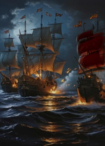 naval battle,east indiaman,caravel,hellenistic-era warships,galleon,sloop-of-war,the storm of the invasion,galleon ship,inflation of sail,mutiny,full-rigged ship,steam frigate,portuguese galley,maelstrom,sailing ships,victory ship,manila galleon,pirates,ironclad warship,trireme