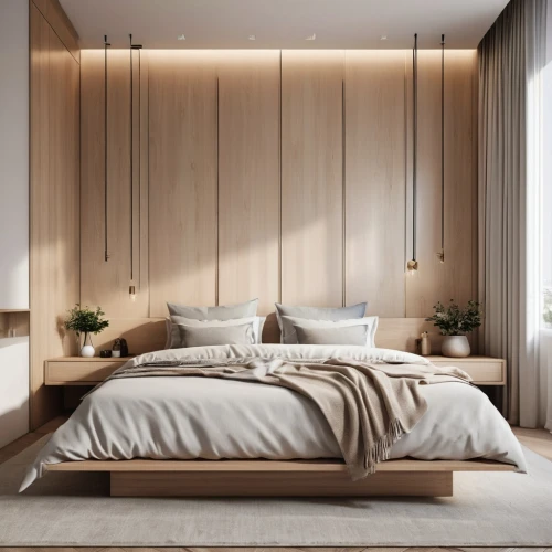 room divider,modern room,bedroom,modern decor,sleeping room,contemporary decor,canopy bed,bed frame,interior modern design,wooden wall,interior design,bed,bamboo curtain,soft furniture,guest room,laminated wood,interiors,loft,bed linen,great room,Photography,General,Realistic