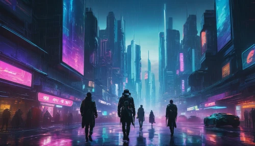 cyberpunk,dystopian,tokyo city,cityscape,futuristic,dystopia,metropolis,travelers,shinjuku,sci fiction illustration,fantasy city,futuristic landscape,tokyo,hong kong,scifi,shanghai,pedestrians,sci - fi,sci-fi,kowloon,Illustration,Retro,Retro 25