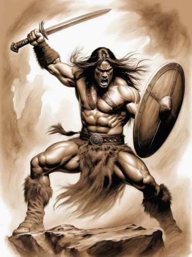 barbarian,sparta,hercules,thracian,spartan,viking,poseidon god face,hercules winner,strongman,biblical narrative characters,poseidon,perseus,norse,greek myth,gaul,minotaur,warlord,celt,he-man,heroic fantasy,Illustration,Black and White,Black and White 35