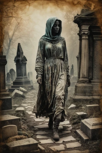 pall-bearer,sepulchre,necropolis,hooded man,mausoleum ruins,grim reaper,death angel,tombstones,pilgrimage,old graveyard,dance of death,burial ground,the wanderer,dead bride,doctor doom,of mourning,still transience of life,grimm reaper,weeping angel,cloak,Photography,General,Fantasy