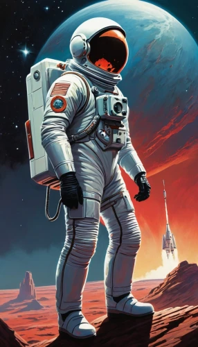 astronaut,spacesuit,astronautics,sci fiction illustration,mission to mars,earth rise,space art,robot in space,red planet,space-suit,spacewalks,cosmonaut,space suit,astronauts,space walk,spacewalk,spaceman,cosmonautics day,spacefill,spacescraft,Conceptual Art,Daily,Daily 29