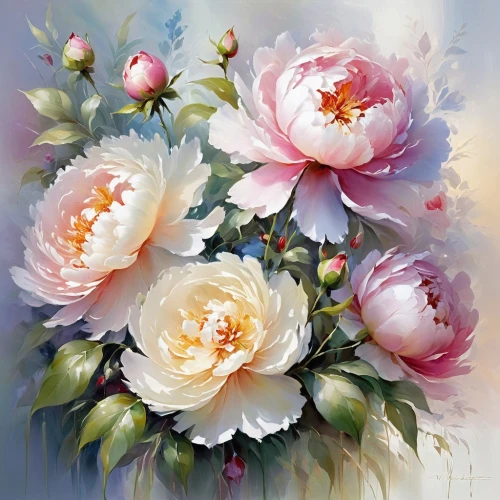 peonies,peony,flower painting,pink peony,peony bouquet,peony pink,camellias,chinese peony,camelliers,flowers png,noble roses,watercolor roses,splendor of flowers,flower illustrative,common peony,watercolor flowers,peony frame,blooming roses,garden roses,roses daisies,Conceptual Art,Oil color,Oil Color 03