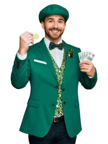 greed,las vegas entertainer,sales man,leprechaun,green jacket,financial advisor,make money online,grow money,passive income,happy st patrick's day,accountant,suit of spades,irish,banker,auto financing,saint patrick's day,st patrick's day smiley,white-collar worker,paying,cheque guarantee card,Illustration,Realistic Fantasy,Realistic Fantasy 05