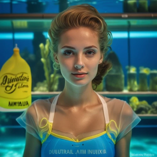 waitress,under the water,underwater background,bartender,under water,fish-surgeon,barmaid,girl in the kitchen,undersea,under sea,fishmonger,maraschino,the sea maid,lemonade,aquanaut,cigarette girl,under the sea,submersible,yellow fish,aquarium,Photography,Artistic Photography,Artistic Photography 01