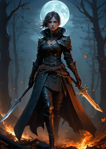 swordswoman,female warrior,huntress,joan of arc,sorceress,warrior woman,heroic fantasy,dark elf,fantasy portrait,fantasy picture,dodge warlock,fantasy warrior,fantasy art,jaya,undead warlock,sci fiction illustration,sterntaler,vampire woman,rosa ' amber cover,the witch,Illustration,Realistic Fantasy,Realistic Fantasy 28