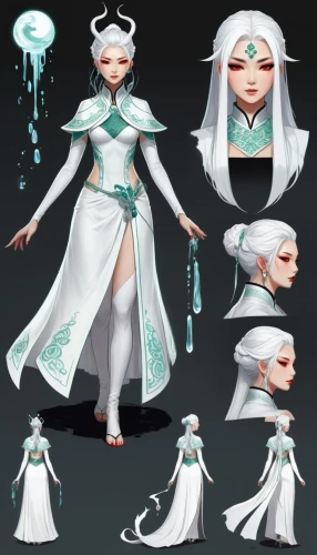 white rose snow queen,water-the sword lily,ice queen,the snow queen,elven,suit of the snow maiden,water lotus,sorceress,mermaid vectors,the sea maid,concept art,lotus with hands,priestess,merfolk,water rose,elven flower,mezzelune,the enchantress,oracle girl,elsa,Unique,Design,Character Design