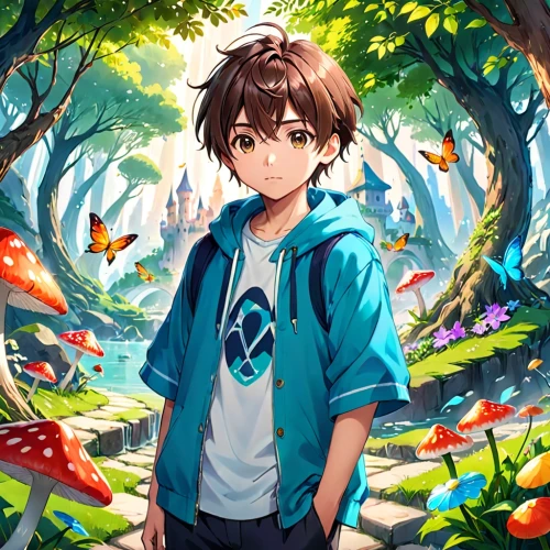 forest background,studio ghibli,underwater background,spring leaf background,spring background,cg artwork,portrait background,leaf background,flower background,springtime background,anime boy,colorful background,floral background,summer background,frog background,in the forest,landscape background,background with stones,transparent background,anime japanese clothing,Anime,Anime,Realistic