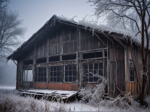 old barn,abandoned place,abandoned house,derelict,winter house,abandoned,abandoned places,lost place,hoarfrost,dilapidated,lostplace,barn,field barn,shed,abandoned building,old house,dilapidated building,rustic,disused,abandonded,Conceptual Art,Daily,Daily 15