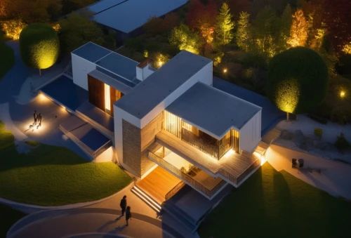 3d rendering,landscape lighting,modern house,modern architecture,render,cube house,cubic house,3d render,luxury home,build by mirza golam pir,luxury property,crown render,isometric,3d rendered,smart home,residential house,smart house,visual effect lighting,contemporary,private house,Photography,General,Realistic