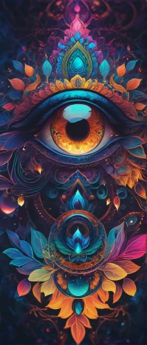 cosmic eye,all seeing eye,third eye,peacock eye,kaleidoscope,psychedelic art,eye,kaleidoscope art,kaleidoscopic,abstract eye,dimensional,aura,vortex,psychedelic,eye ball,mirror of souls,lsd,acid,hypnotized,illusion,Illustration,Paper based,Paper Based 11