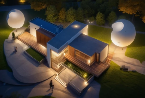 smart home,3d rendering,landscape lighting,3d render,smart house,smarthome,solar dish,ambient lights,visual effect lighting,halogen spotlights,modern house,home automation,render,3d rendered,solar cell base,cubic house,inverted cottage,flood light bulbs,energy-saving bulbs,modern architecture,Photography,General,Realistic