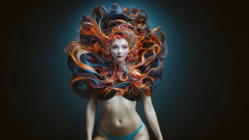 bodypainting,body painting,medusa,headdress,dryad,bodypaint,neon body painting,siren,apophysis,headpiece,the enchantress,psychedelic art,fantasy art,priestess,cirque du soleil,fantasy woman,fractals art,merfolk,biomechanical,fractalius